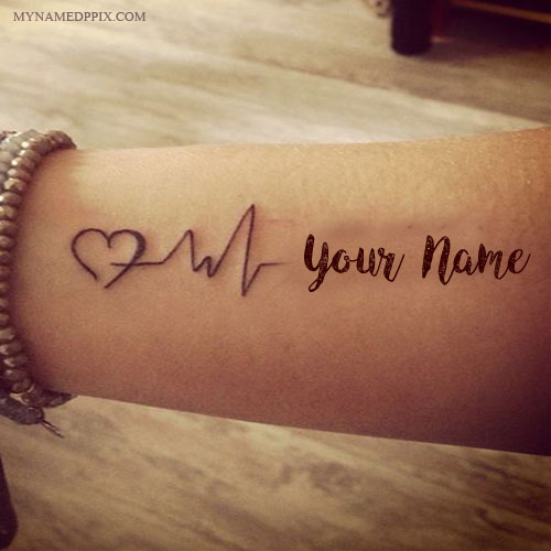 Buy Custom Heart Temporary Personalized Name Tattoo Online in India  Etsy