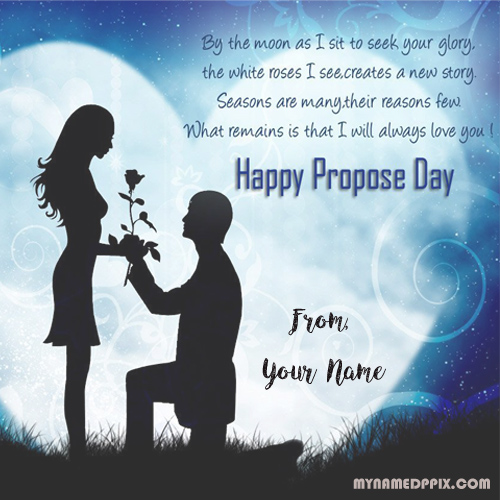 Love U Happy Propose Day Name Edit Image Sent Whatsapp | My Name Pix Cards