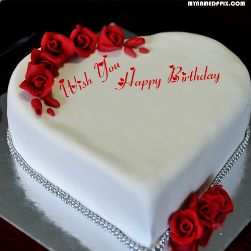 Wife Happy Birthday Name Cake Image Edit Photo Online Create – My Name ...