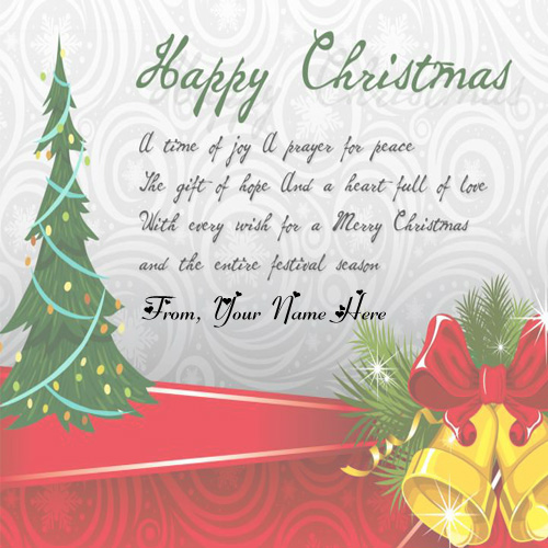 2020 Merry Christmas Wishes Name Photo Create | My Name Pix Cards